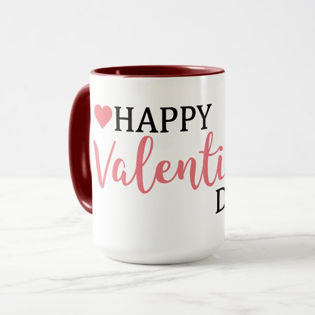 Happy Valentine's Day gift Mug for him (Front Left)