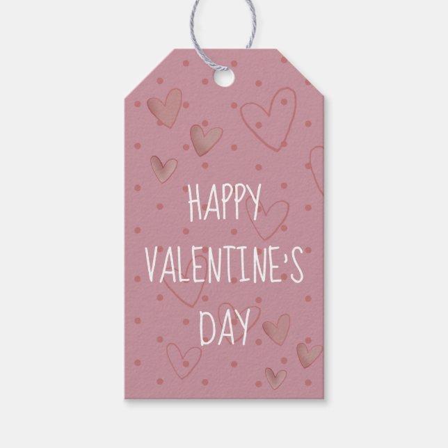 Happy Valentines Day Gift Tags (Front)