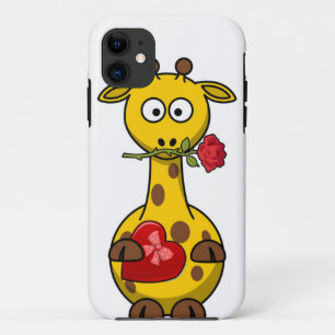 "HAPPY VALENTINE'S DAY" GIRAFFE iPhone 11 CASE
