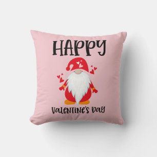 Happy Valentine's Day Gnome Cushion