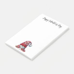 Happy Valentine's Day Gnome Post-it Notes
