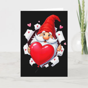 Happy Valentine's Day Gnomes Love Heart Card
