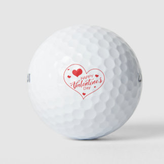 Happy Valentine's Day Golf Balls