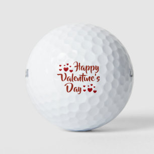 Happy Valentine's Day Golf Balls