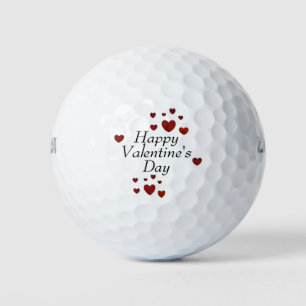 Happy Valentine's Day Golf Balls by dalDesignNZ