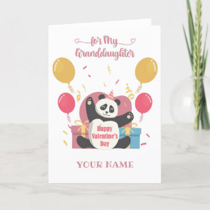 Happy Valentine's Day Granddaughter Card