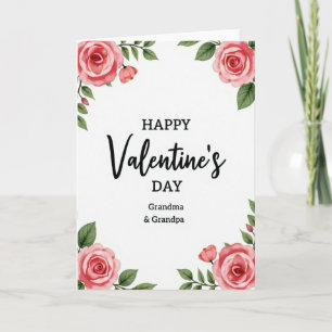 Happy Valentines Day Grandparents Card
