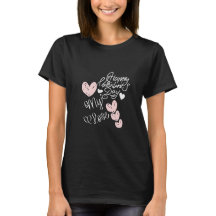 Happy Valentine's Day Hand Drawn Hearts Tee