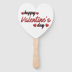 Happy Valentine's Day Hand Fan