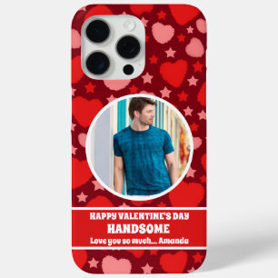 Happy Valentine's Day Handsome Personalised Photo iPhone 15 Pro Max Case
