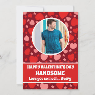 Happy Valentine's Day Handsome Photo Card