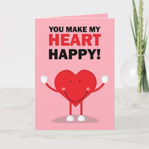 Happy Valentine's Day Happy Heart Humour Holiday Card