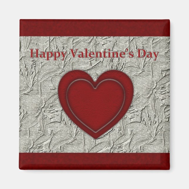 Happy Valentine's Day Heart 2 Heart Magnet (Front)