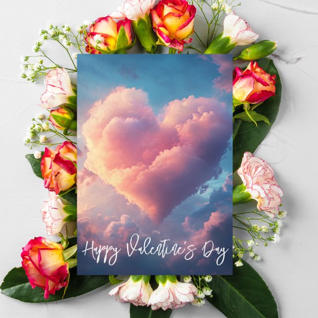 Happy Valentine's day Heart Cloud Card (Creator Uploaded)