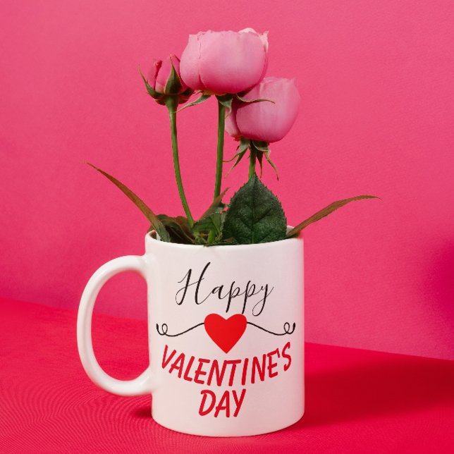 Happy Valentine's Day Heart Gift Coffee Mug (Creator Uploaded)