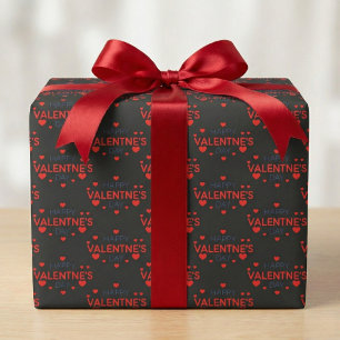 Happy Valentine's Day Heart Gift Wrap