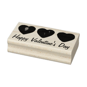 Happy Valentine's Day Heart Hearts Stamp