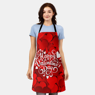 Happy Valentine's Day Heart Shape-23803 Apron