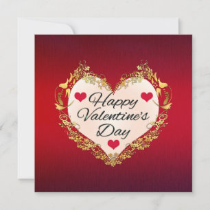Happy Valentine's Day Heart Shape-47949 Card