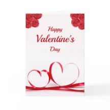 Happy Valentine's Day Heartfelt Wishes Foldable