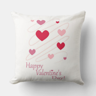 "HAPPY VALENTINE'S DAY" HEARTS CUSHION