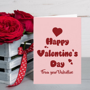 Happy Valentine's Day Hearts Cute Holiday Card