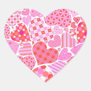 Happy Valentine's Day Hearts Heart Sticker