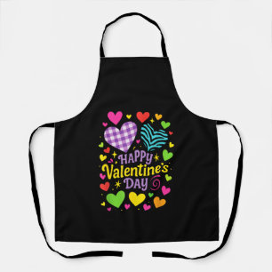 Happy Valentine's Day - Hearts Love Apron