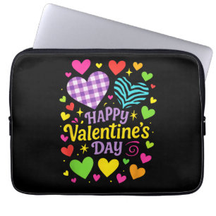 Happy Valentine's Day - Hearts Love Laptop Sleeve