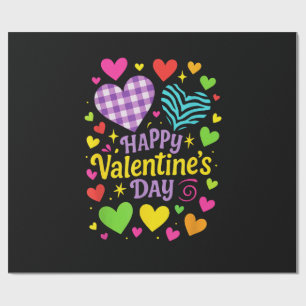 Happy Valentine's Day - Hearts Love Wrapping Paper