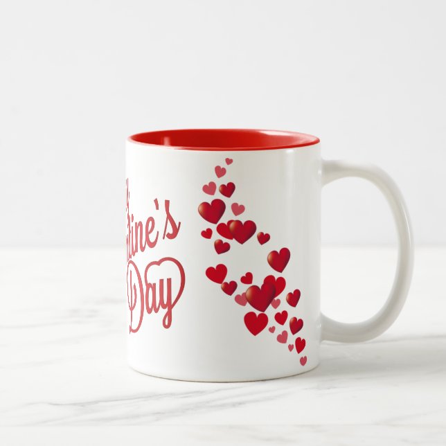 Happy Valentine's Day Hearts Mug (Right)