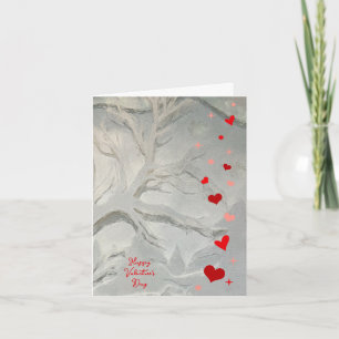 Happy Valentine's Day Hearts & Stars Card