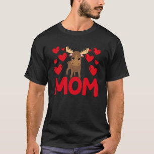 Happy Valentine's Day Highland Cow Mum Mothers Day T-Shirt