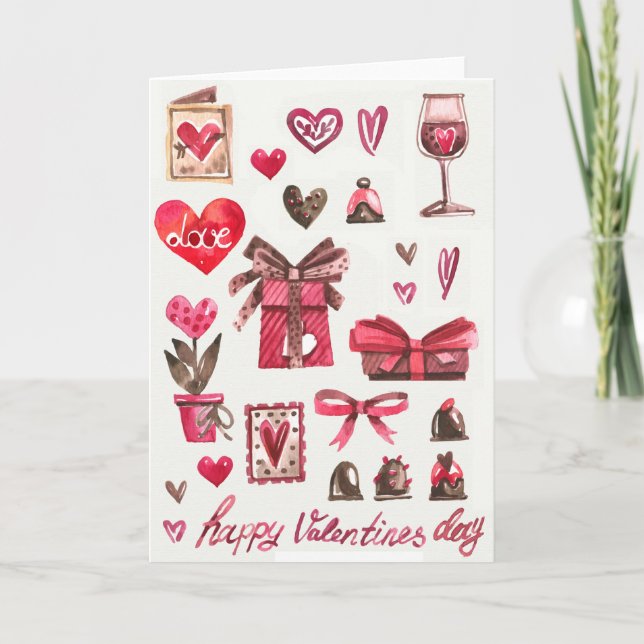 Happy Valentine's Day Holiday Card (Front)