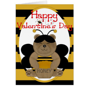 Happy Valentine's Day Honey Bear Greeting Card d2