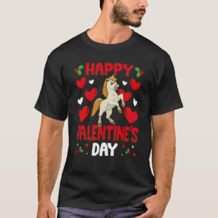 Happy Valentines Day Horse Heart Love Animal 1 T-Shirt