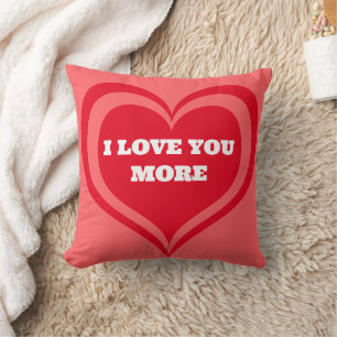 Happy Valentine's Day I Love You More Boyfriend Cushion