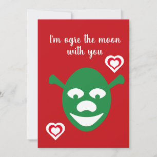 Happy Valentine's Day I'm Ogre the Moon Photo Holiday Card