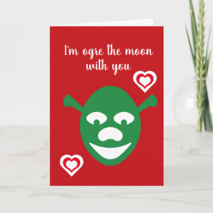Happy Valentine's Day I'm Ogre the Moon Photo Holiday Card