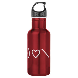 Happy Valentine's Day / Japanese Emoticons 532 Ml Water Bottle