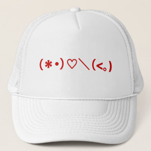Happy Valentine's Day / Japanese Emoticons Trucker Hat