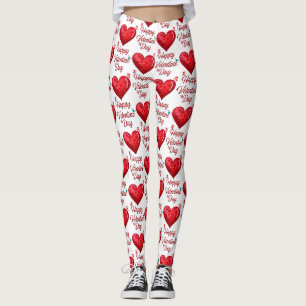 Happy Valentines Day Leggings