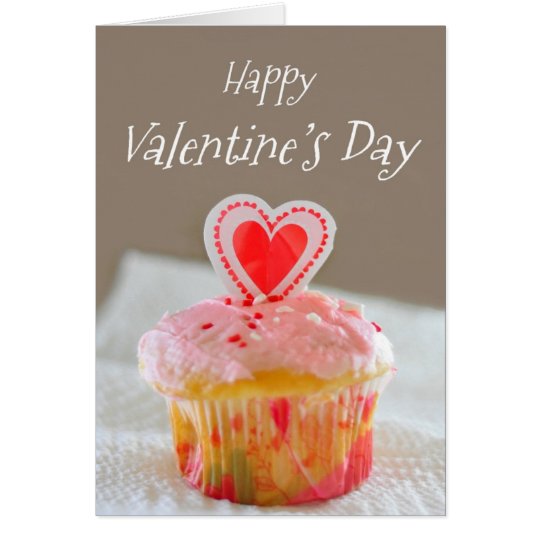 Happy Valentine's Day, Little Cupcake Card