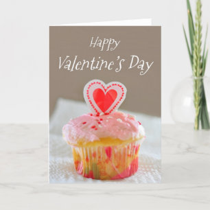 Happy Valentine's Day, Little Cupcake Holiday Card
