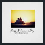 Happy Valentine's day love add name photo simple g Poster<br><div class="desc">Design</div>