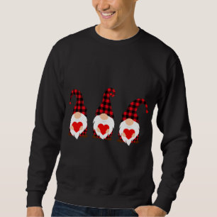 Happy Valentines Day Love Cute Heart Gnomes Valent Sweatshirt
