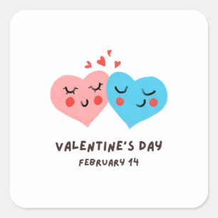 Happy Valentine's Day -Love Images Funny   Square Sticker