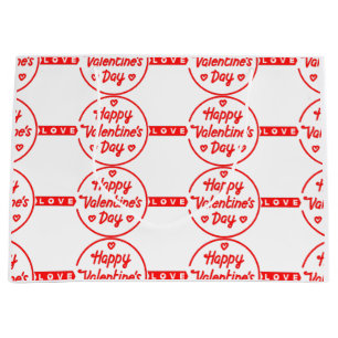 Happy Valentine's Day Love Large Gift Bag