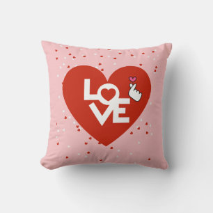 Happy Valentine's Day Love Pink Cushion