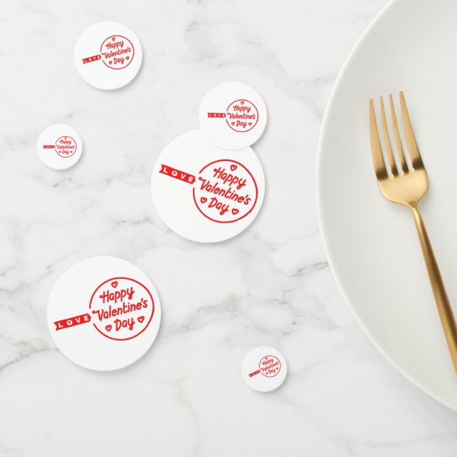 Happy Valentine's Day Love Table Confetti (Group)